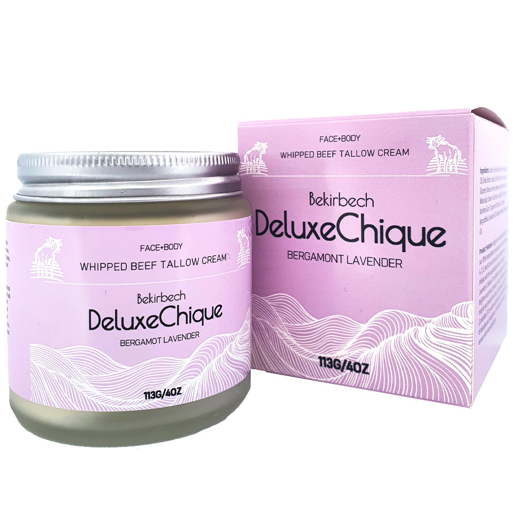 Whipped Beef Tallow Cream - Bergamot Lavender
